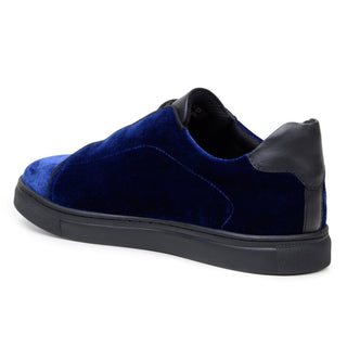 Studio Belvedere Eros Men's Shoes Velvet / Calf-Skin Leather Slip-On Sneaker (SBV1014)-AmbrogioShoes