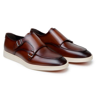 Studio Belvedere Marcio Men's Shoes Nappa Leather Double Monk-Strap (SBV1008)-AmbrogioShoes