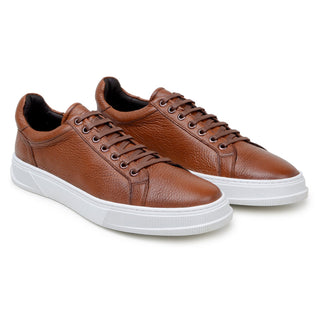 Studio Belvedere Matteo Men's Shoes Deer-Skin Leather Casual Sneaker (SBV1001)-AmbrogioShoes
