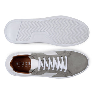 Studio Belvedere Olivier Men's Shoes Suede Leather Lace-Up Casual Sneaker (SBV1005)-AmbrogioShoes