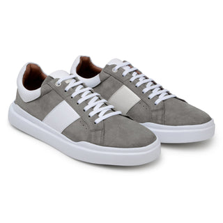 Studio Belvedere Olivier Men's Shoes Suede Leather Lace-Up Casual Sneaker (SBV1005)-AmbrogioShoes