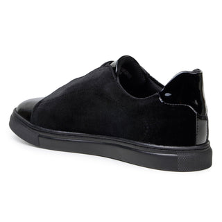 Studio Belvedere Silvano Men's Shoes Velvet / Patent Leather Slip-On Sneaker (SBV1016)-AmbrogioShoes