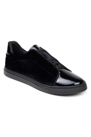 Studio Belvedere Silvano Velvet / Patent Slip-On Sneaker