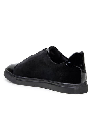 Studio Belvedere Silvano Velvet / Patent Slip-On Sneaker (SBV1016)-AmbrogioShoes