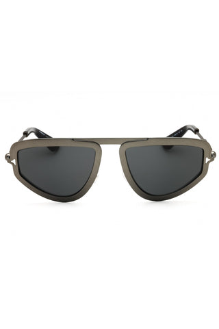 Burberry 0BE3150 men's aviator sunglasses featuring a sleek gunmetal metal frame and dark grey lenses.