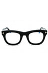 001 - shiny black/clear/blue-light block lens