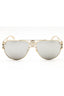 12526G - Pale Gold / Grey Silver Mirror