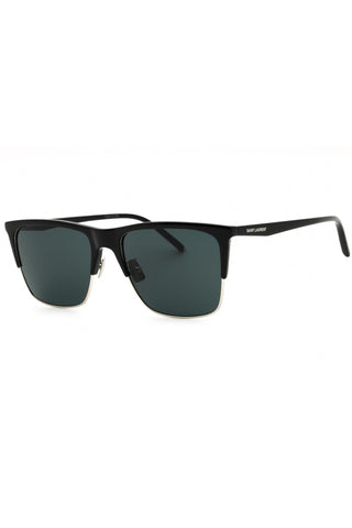 Yves Saint Laurent SL 768/F men's rectangular sunglasses with black acetate frames and dark tinted lenses.