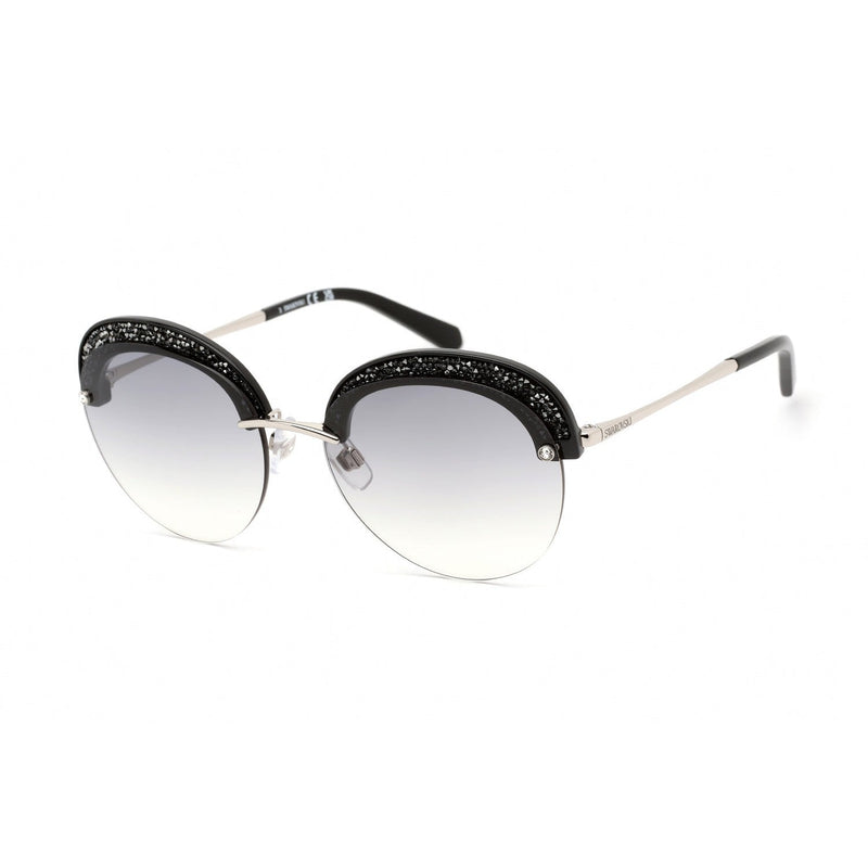 Swarovski SK0256 Sunglasses Black / Grey Women's-AmbrogioShoes