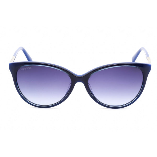 Swarovski SK0309 Sunglasses Shiny Blue / Gradient Blue Unisex-AmbrogioShoes
