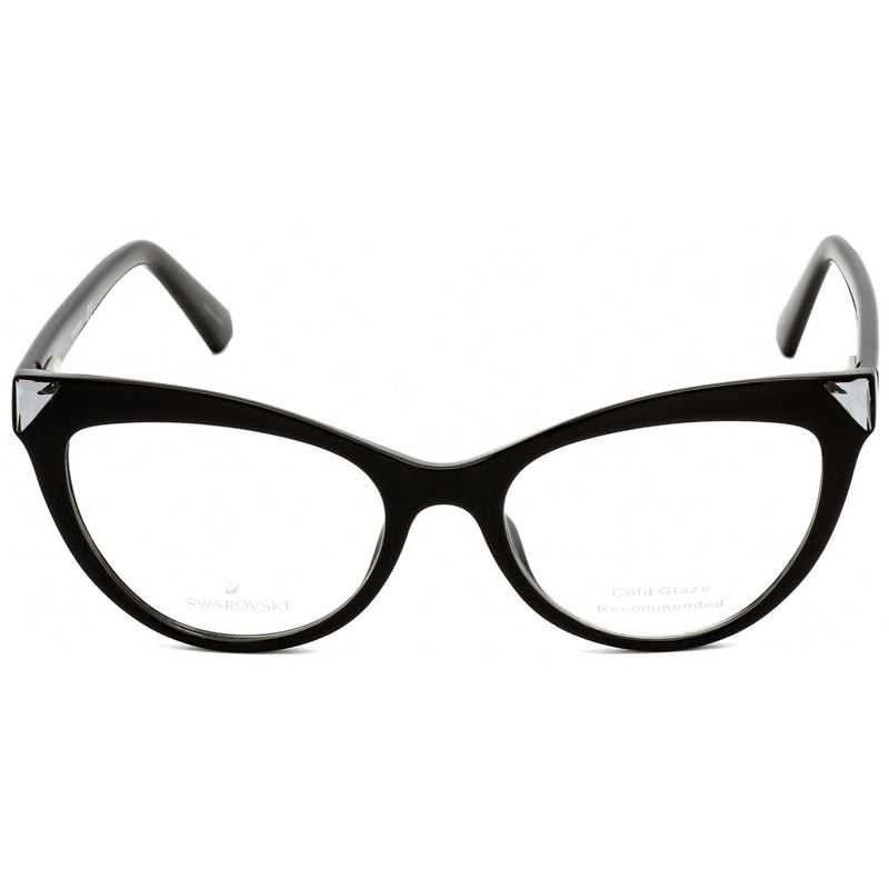 Swarovski SK5268 Eyeglasses Shiny Black / Clear Lens-AmbrogioShoes