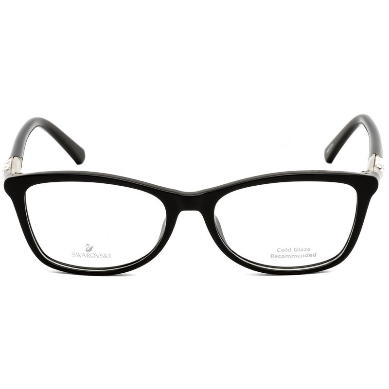 Swarovski SK5336 Eyeglasses Shiny Black / Clear demo lens-AmbrogioShoes