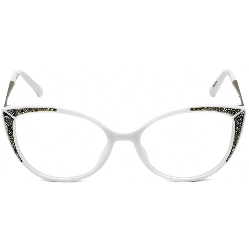 Swarovski SK5362 Eyeglasses White / Clear Lens-AmbrogioShoes
