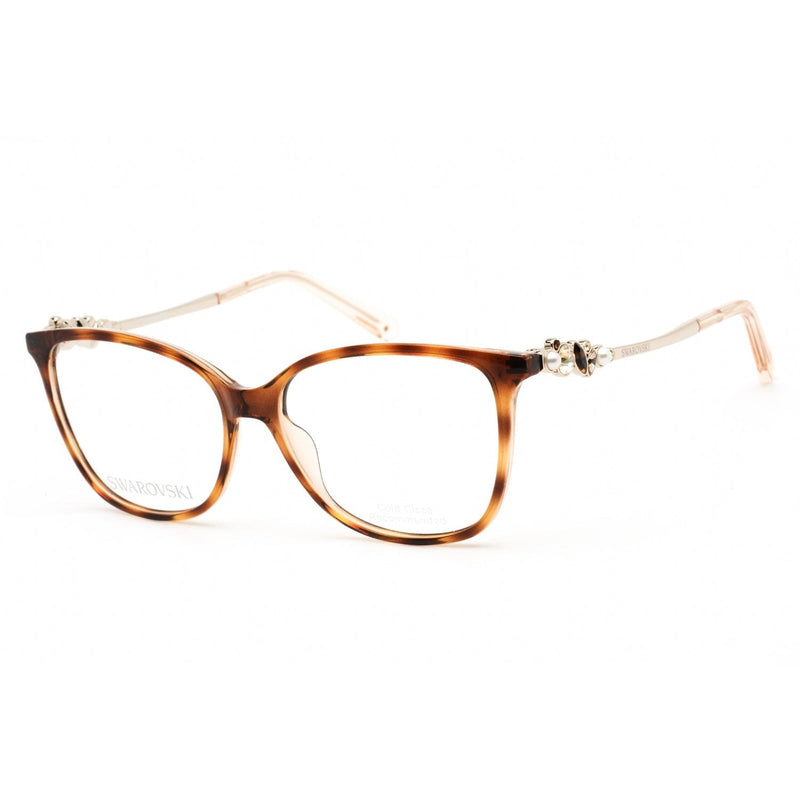 Swarovski SK5367 Eyeglasses Havana / Clear Lens-AmbrogioShoes