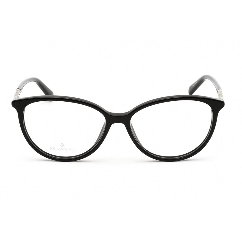 Swarovski SK5385 Eyeglasses Shiny Black / Clear Lens-AmbrogioShoes