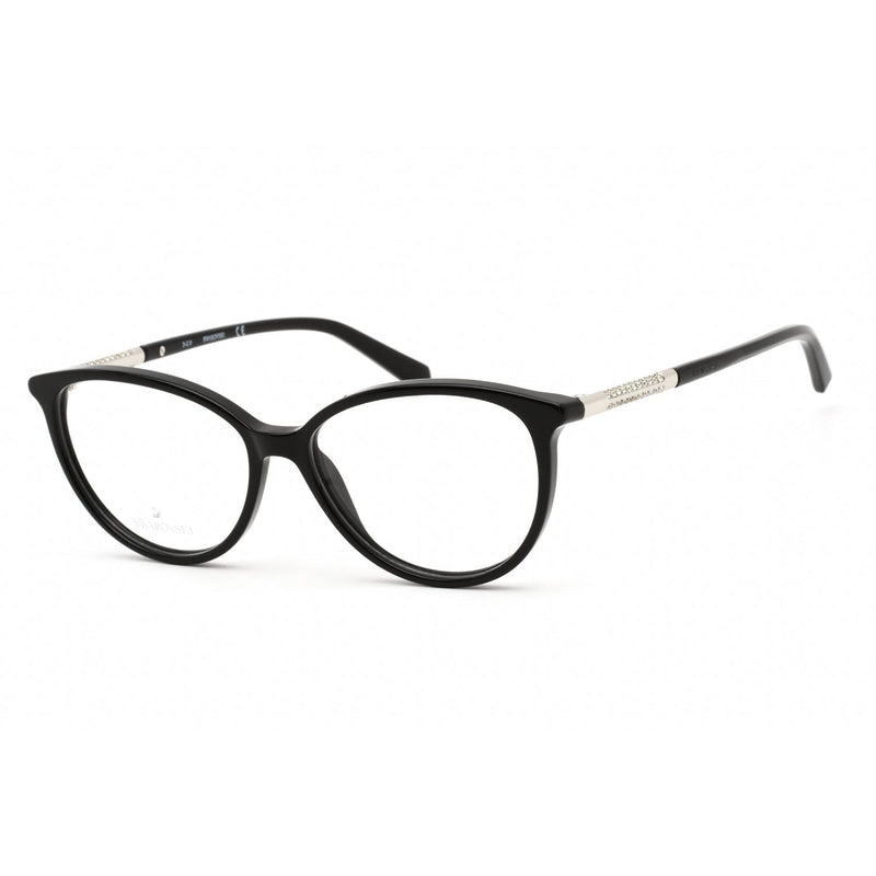 Swarovski SK5385 Eyeglasses Shiny Black / Clear Lens-AmbrogioShoes