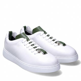 T-Kit Garden Green Fabric / Leather-AmbrogioShoes