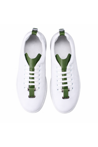 T-Kit Garden Green Fabric / Leather-AmbrogioShoes