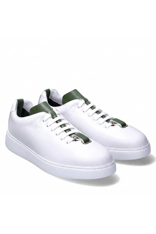 T-Kit Garden Green Fabric / Leather-AmbrogioShoes