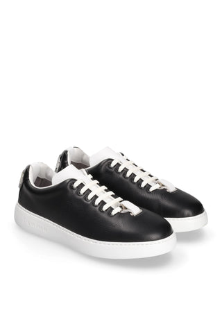 T-Switch Leather Sneakers - Black-AmbrogioShoes