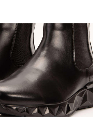The Apex Black Leather Men Chelsea Boot-AmbrogioShoes