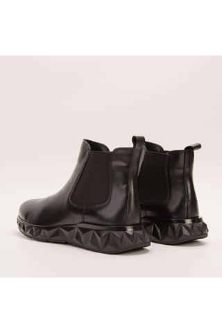 The Apex Black Leather Men Chelsea Boot-AmbrogioShoes