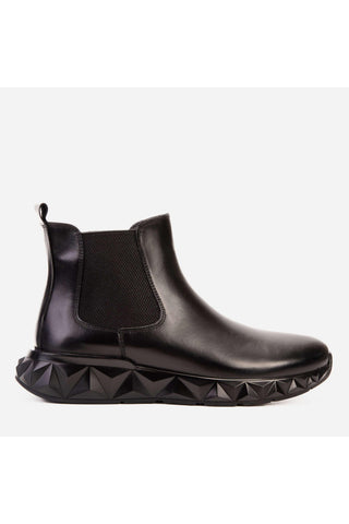 The Apex Black Leather Men Chelsea Boot-AmbrogioShoes