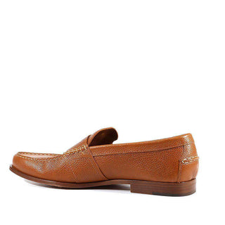 Tods Men's Designer Shoes Moassiomo Wilson Pebbeled Leather Brown (TDM14)-AmbrogioShoes