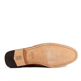 Tods Men's Designer Shoes Moassiomo Wilson Pebbeled Leather Brown (TDM14)-AmbrogioShoes