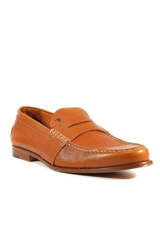 Tods Men's Designer Shoes Moassiomo Wilson Pebbeled Leather Brown (TDM14)-AmbrogioShoes