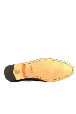 Tods Moassiomo Wilson Pebbeled Leather Dark Brown (TDM13)-AmbrogioShoes