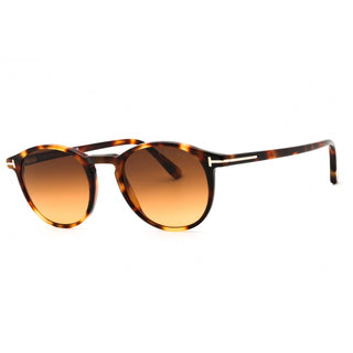Tom Ford FT0539 acetate Round Unisex's Sunglasses-AmbrogioShoes