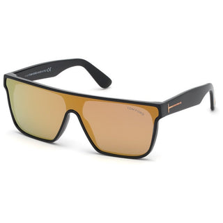 Tom Ford FT0709 Sunglasses Black / Brown mirror Unisex-AmbrogioShoes