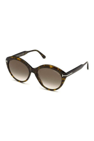Tom Ford FT0763-F Sunglasses Dark Havana / Gradient Roviex (S)-AmbrogioShoes