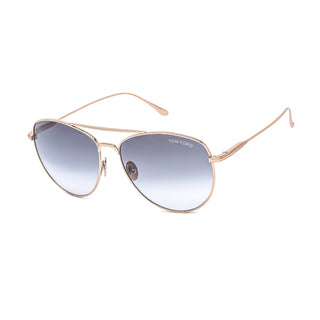 Tom Ford FT0784 Sunglasses Shiny Rose Gold / Gradient Smoke Unisex-AmbrogioShoes