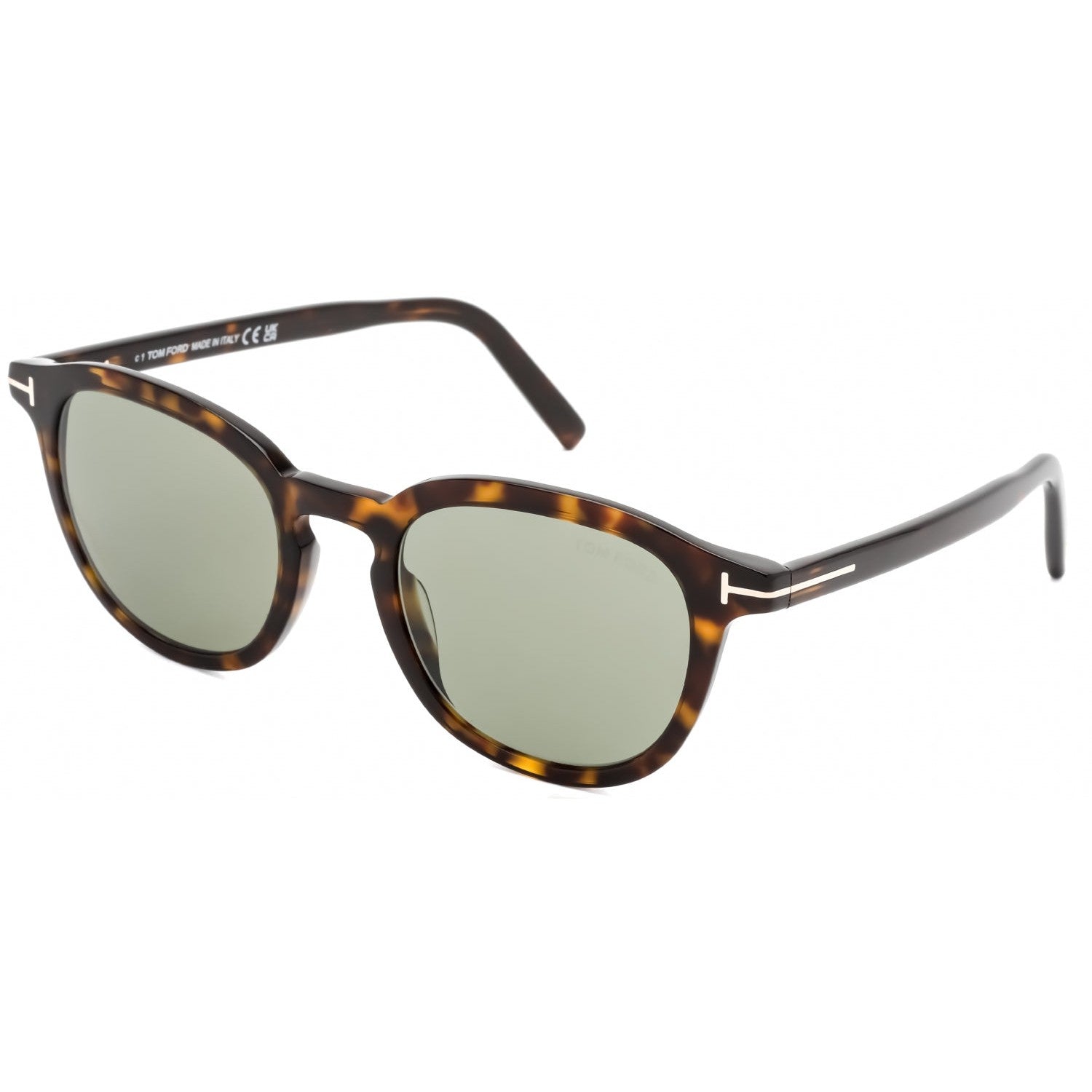 Tom Ford FT0816 PAX Sunglasses Shiny Classic Havana / Green – AmbrogioShoes