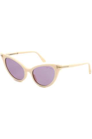 Tom Ford FT0820 Sunglasses Ivory / Violet-AmbrogioShoes