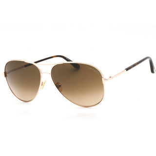 Tom Ford FT0823 Sunglasses shiny rose gold / gradient brown Unisex-AmbrogioShoes
