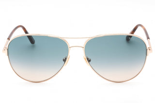 Tom Ford FT0823 Sunglasses shiny rose gold / gradient green Unisex-AmbrogioShoes