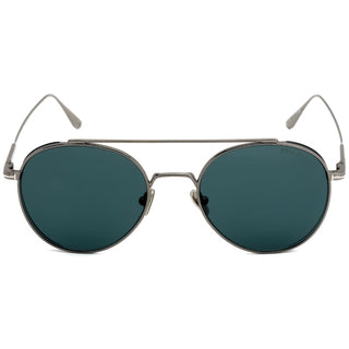 Tom Ford FT0826 Sunglasses Shiny Dark Ruthenium / Blue-AmbrogioShoes