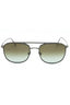 12Q - shiny dark ruthenium / green mirror