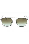12Q - shiny dark ruthenium / green mirror