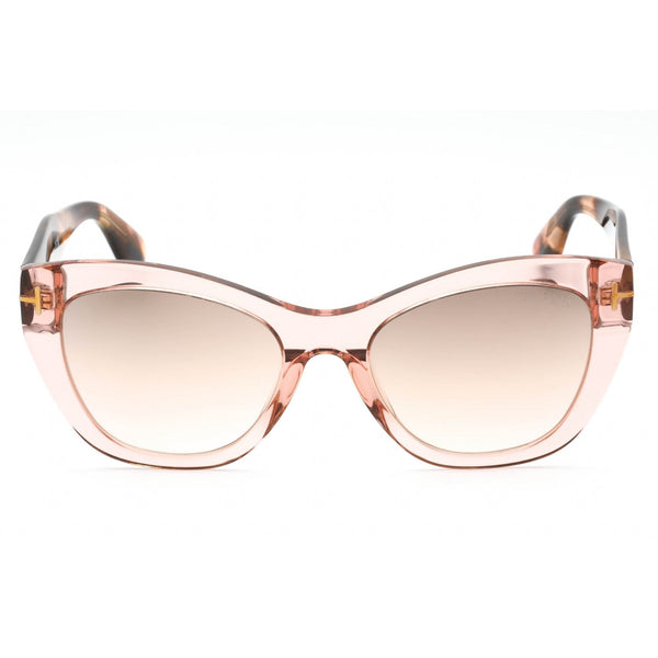 Tom Ford FT0940 Sunglasses shiny pink / brown mirror-AmbrogioShoes