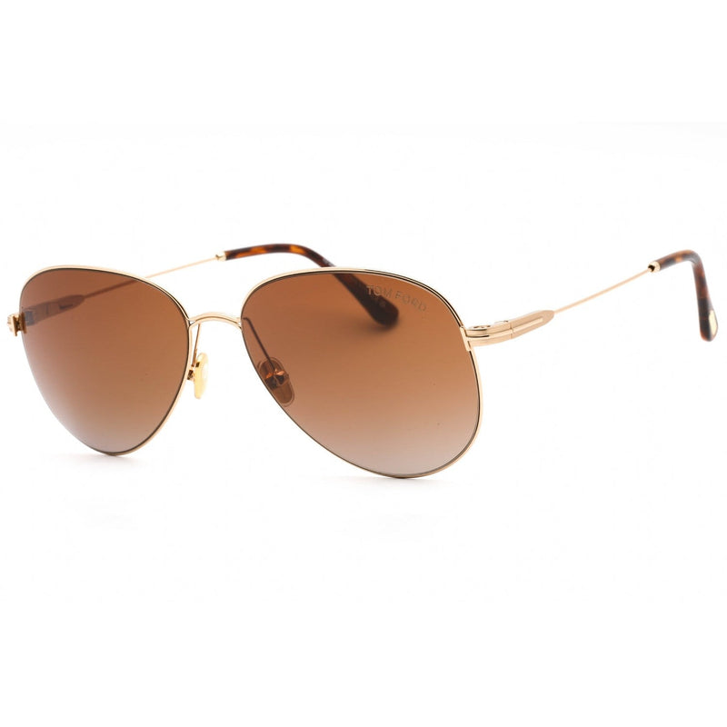 Tom Ford FT0993 Sunglasses gold / gradient brown-AmbrogioShoes