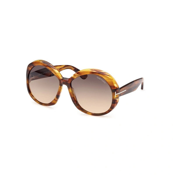 Tom Ford FT1010 Annabelle Sunglasses Grey / Brown Gradient Women's-AmbrogioShoes