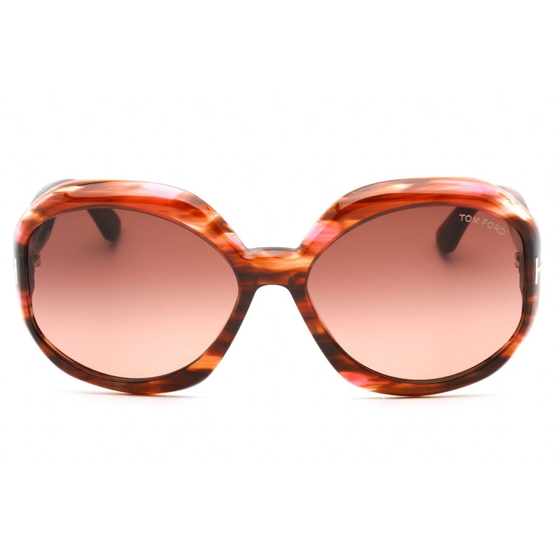 Tom Ford FT1011 Sunglasses Colored Havana / Gradient Brown Women's-AmbrogioShoes