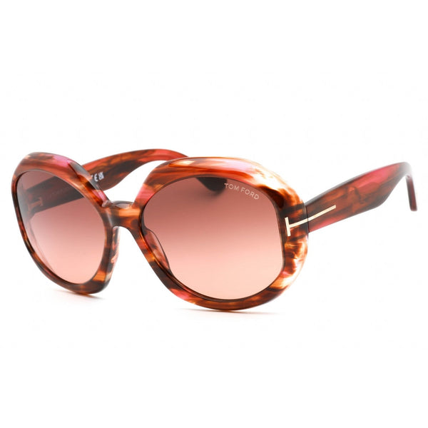 Tom Ford FT1011 Sunglasses Colored Havana / Gradient Brown-AmbrogioShoes