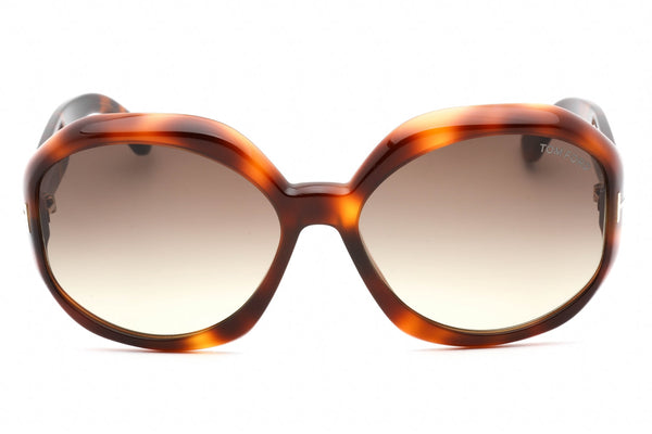 Tom Ford FT1011 Sunglasses dark havana / gradient smoke-AmbrogioShoes