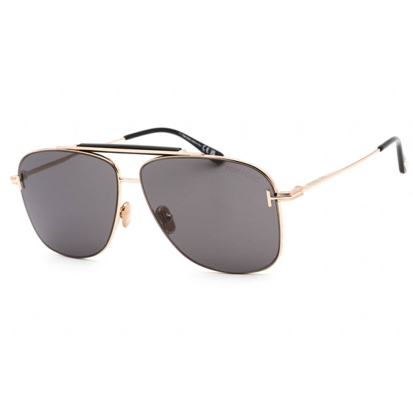 Tom Ford FT1017 Sunglasses Shiny Rose Gold / Smoke-AmbrogioShoes