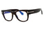 052 - dark havana/Clear/Blue-light Block lens